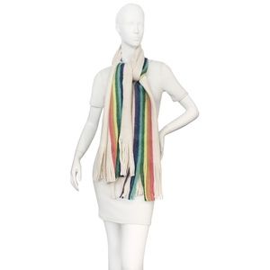 Rainbow Stripe Knit Pride Unisex Fall/Winter Scarf : New Sample Never Worn